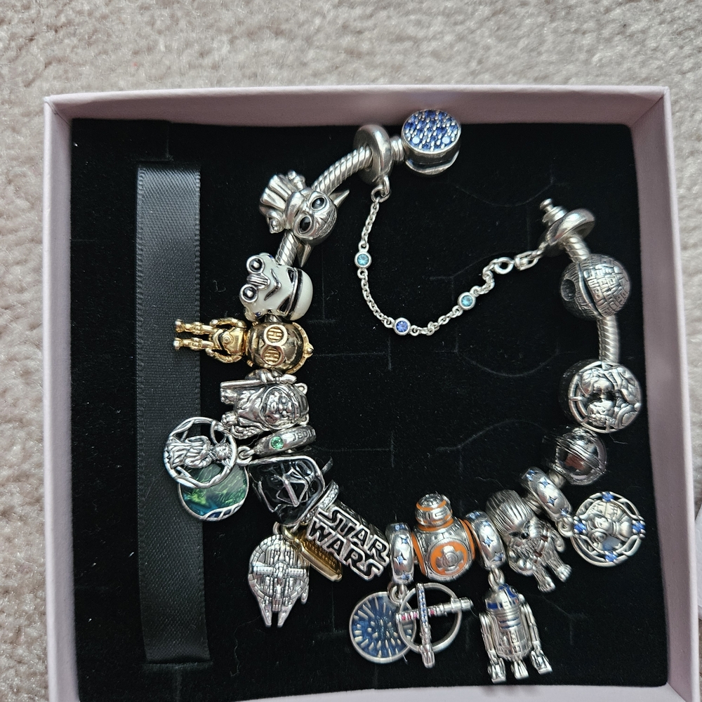 Pandora Star Wars Charm Bracelet Authentic